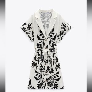 COPY - Belted Zara Print Mini Dress